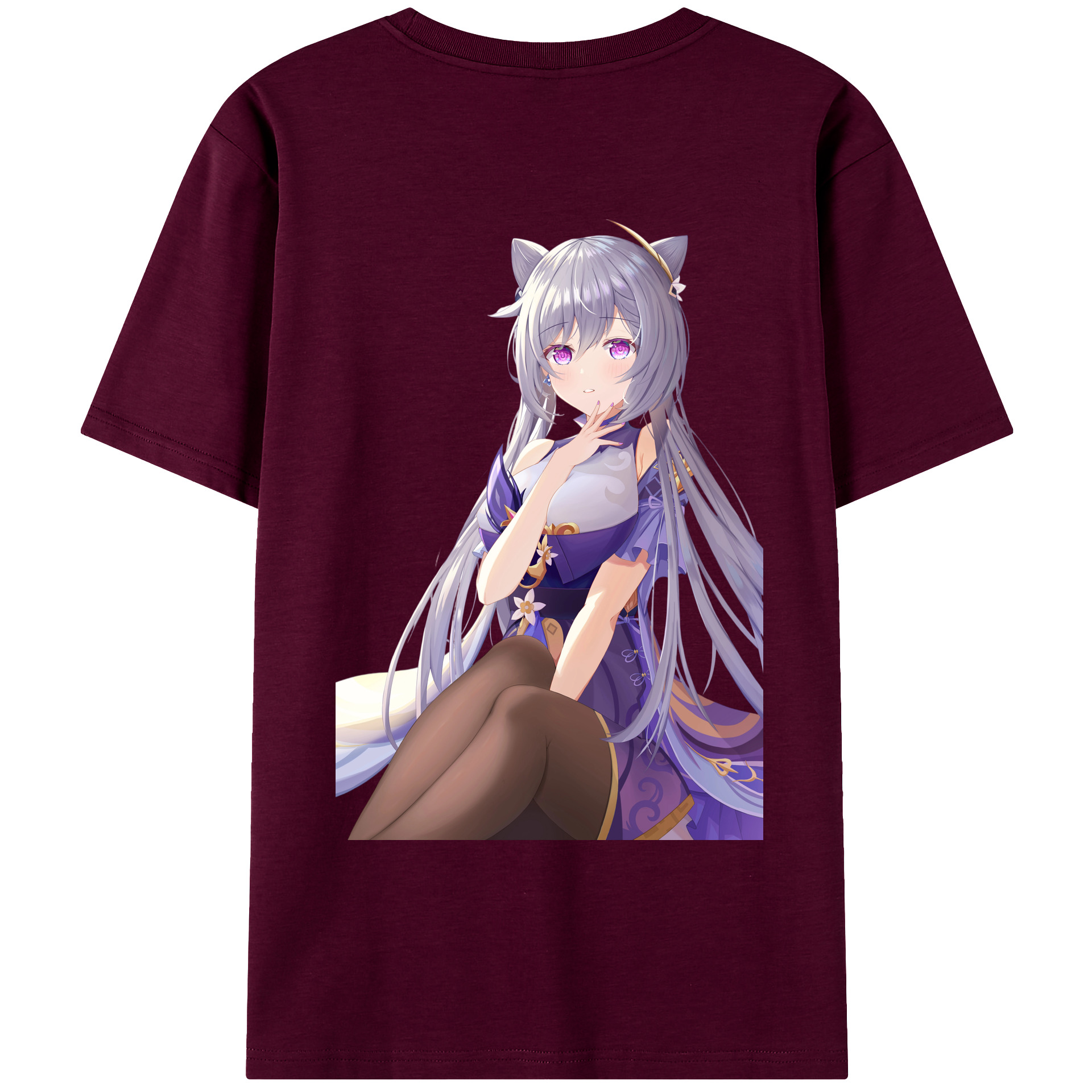 げんし神 刻晴 こくせい genshin Kokusei レディース半袖Tシャツ(バックプリント)